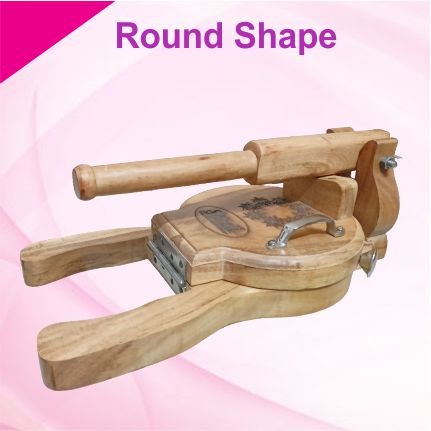 Wooden Easy Press Roti Maker Round - Image 2